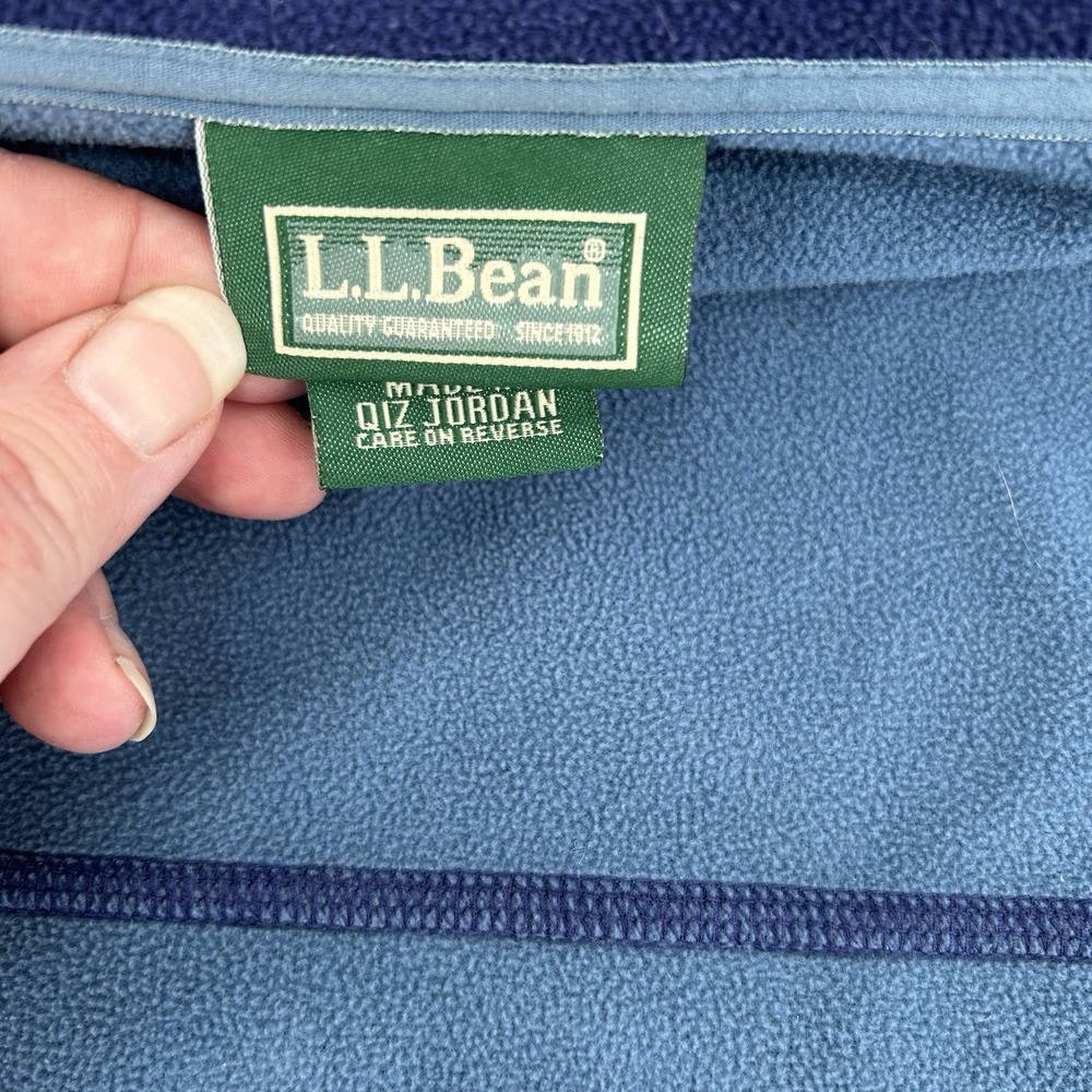 LL Bean Polartec Fleece Jacket Mens XL Navy Full Zip Weather Channel Gorpcore - Picture 8 of 13